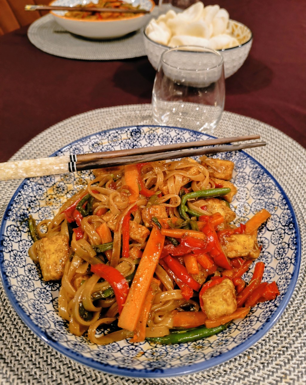 Vegan Pad Thai with Rosemary Garlic&nbsp;Tofu