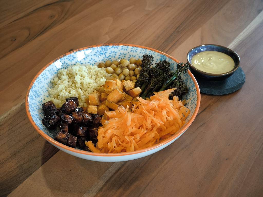 The Ultimate Salad Bowl with Tahini & Peanut&nbsp;Dressing