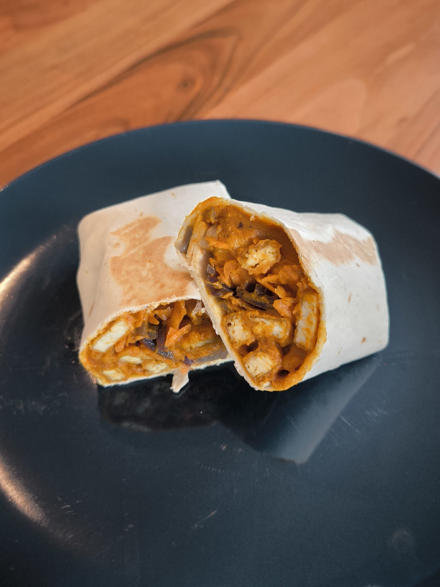 Butter Curry Tofu Wraps