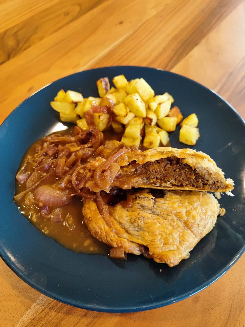Spiced Mushroom & Soya Wellington with Roast&nbsp;Potatoes