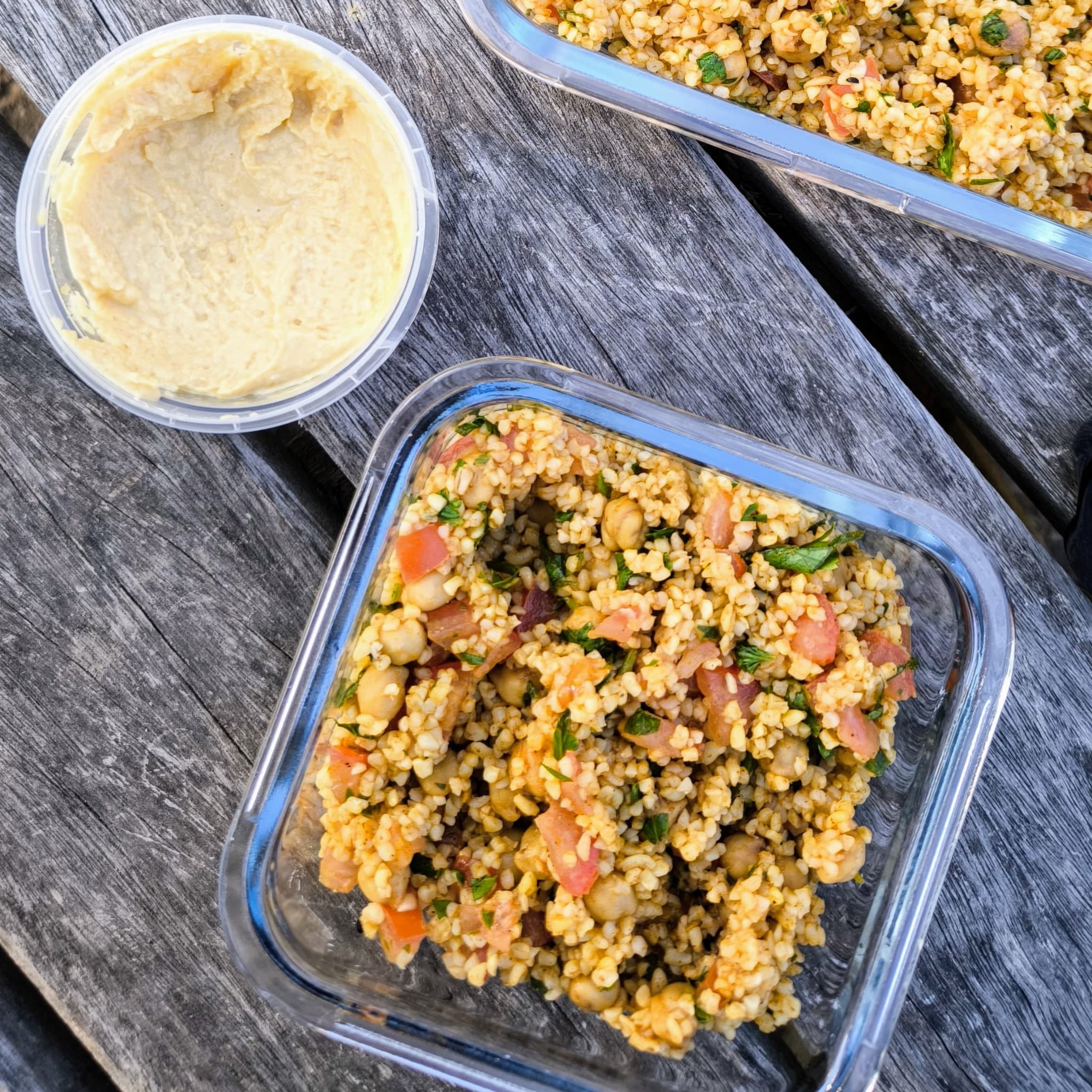 Warm Chickpea & Bulgur Tabbouleh